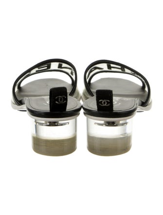 Chanel Interlocking CC Logo PVC Slides