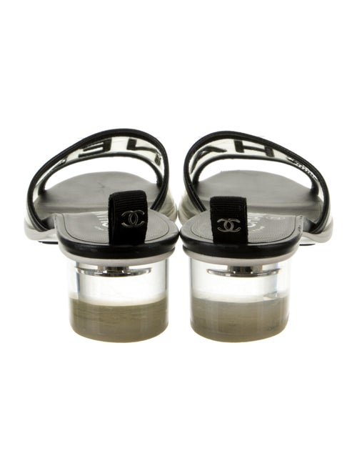 Chanel Interlocking CC Logo PVC Slides