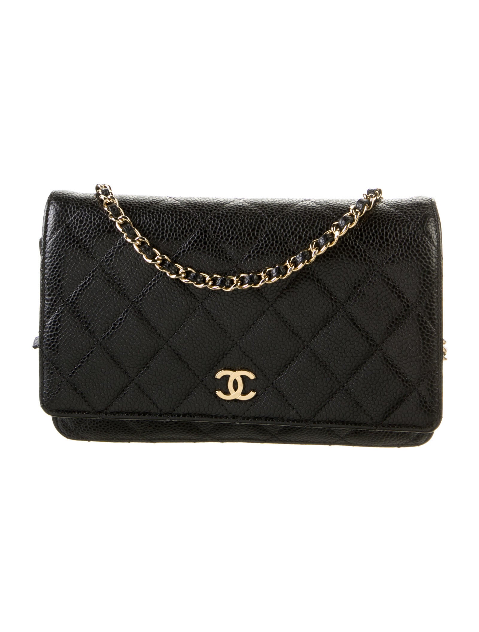 Chanel Classic Quilted Wallet On Chain Black Crossbody Bags, Handbags