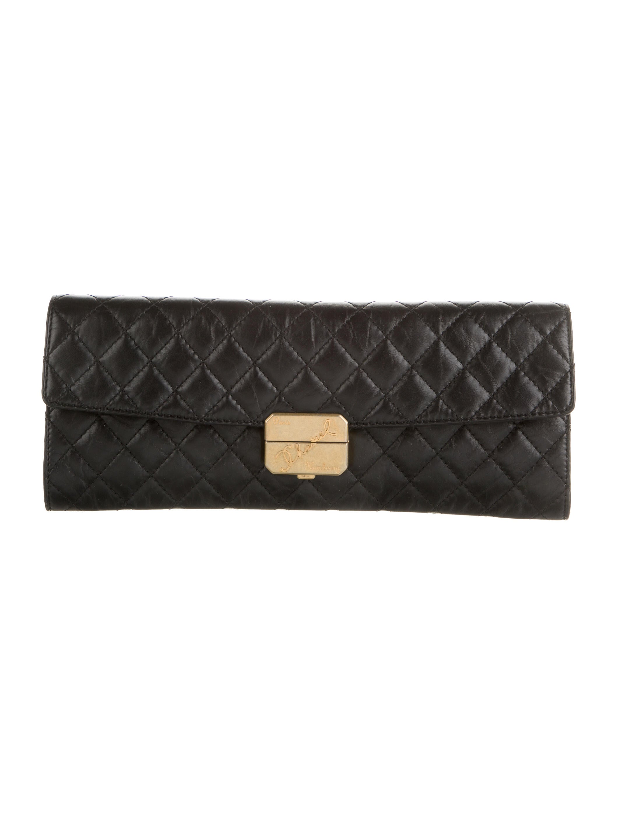 Chanel Brasserie Gabrielle Menu Clutch w/ Tags Black Clutches