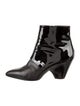 Chanel Interlocking CC Logo Patent Leather Boots
