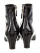 Chanel Interlocking CC Logo Patent Leather Boots