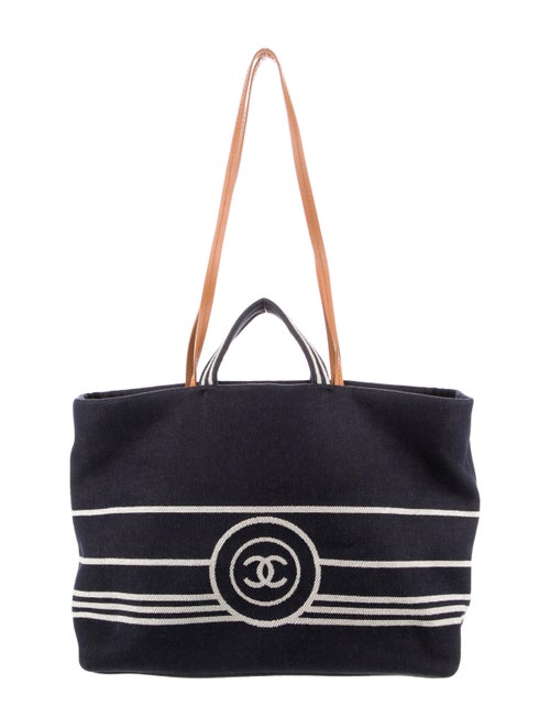Chanel Large Denim CC Shopping Tote