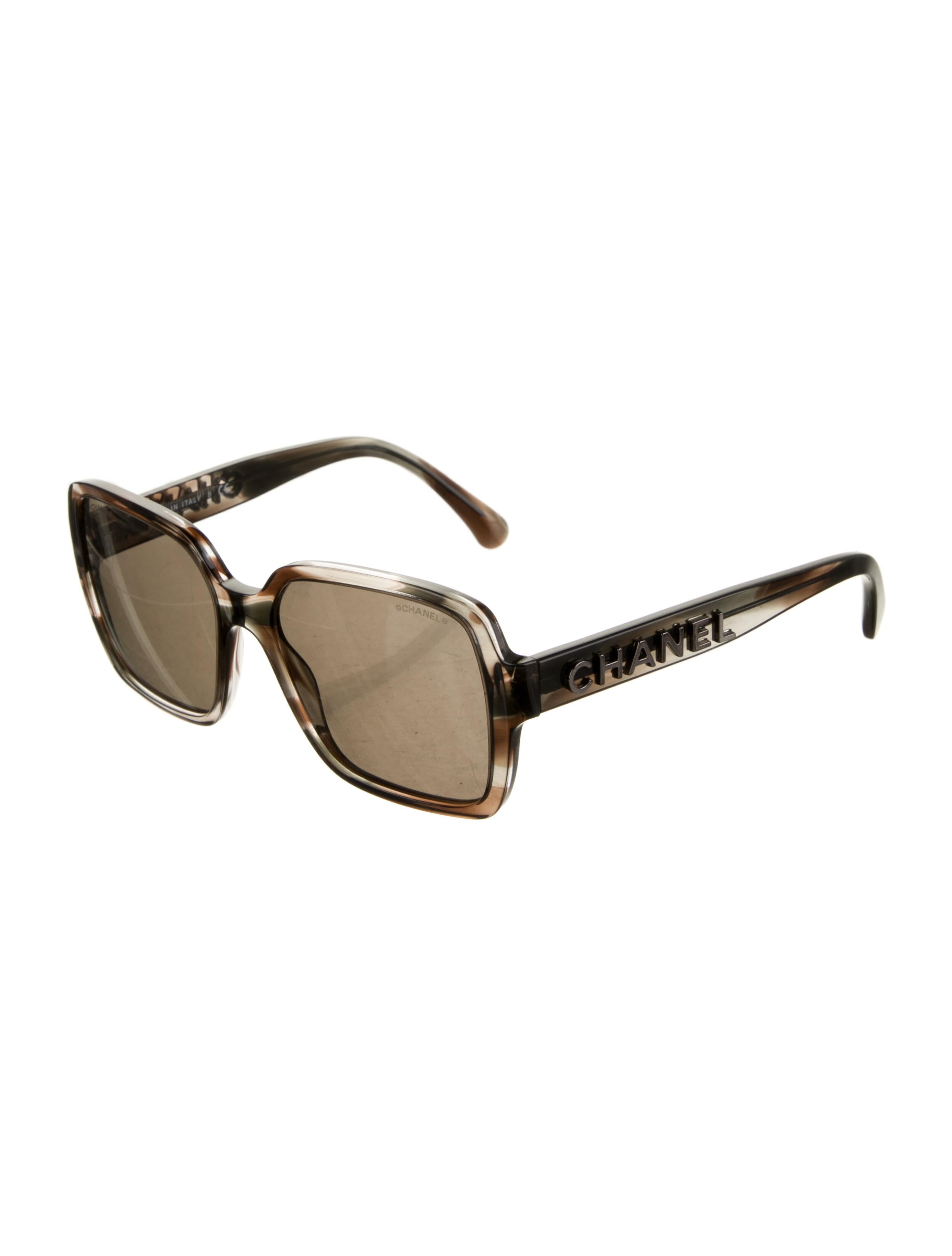 Chanel Interlocking CC Logo Square Sunglasses