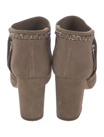 Chanel 2014 Interlocking CC Logo Boots