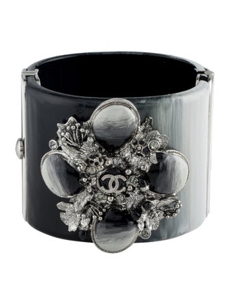 Chanel Strass & Resin Cuff Bracelet