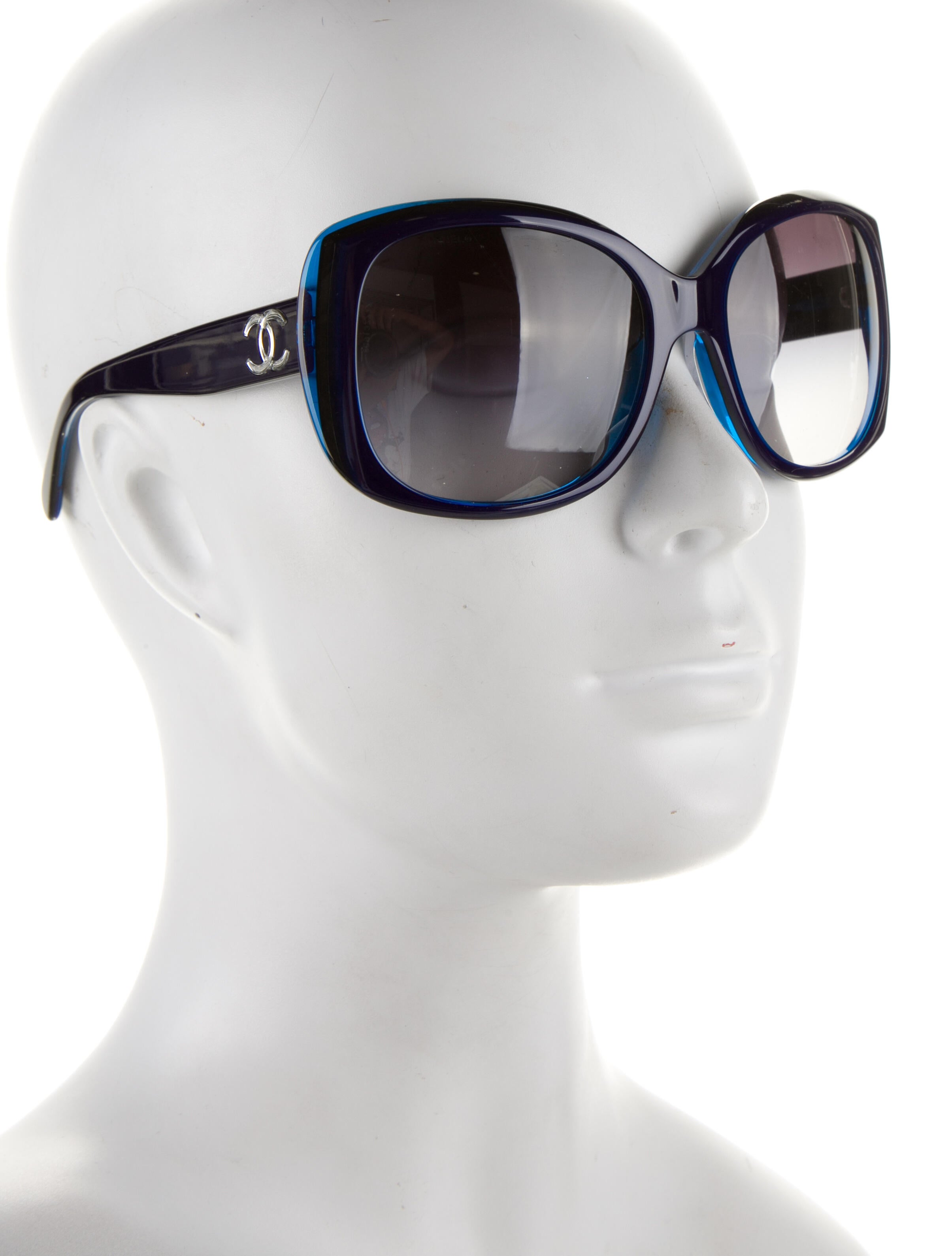 Chanel Interlocking CC Logo Oversize Sunglasses