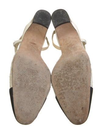 Chanel Interlocking CC Logo Slingback Flats