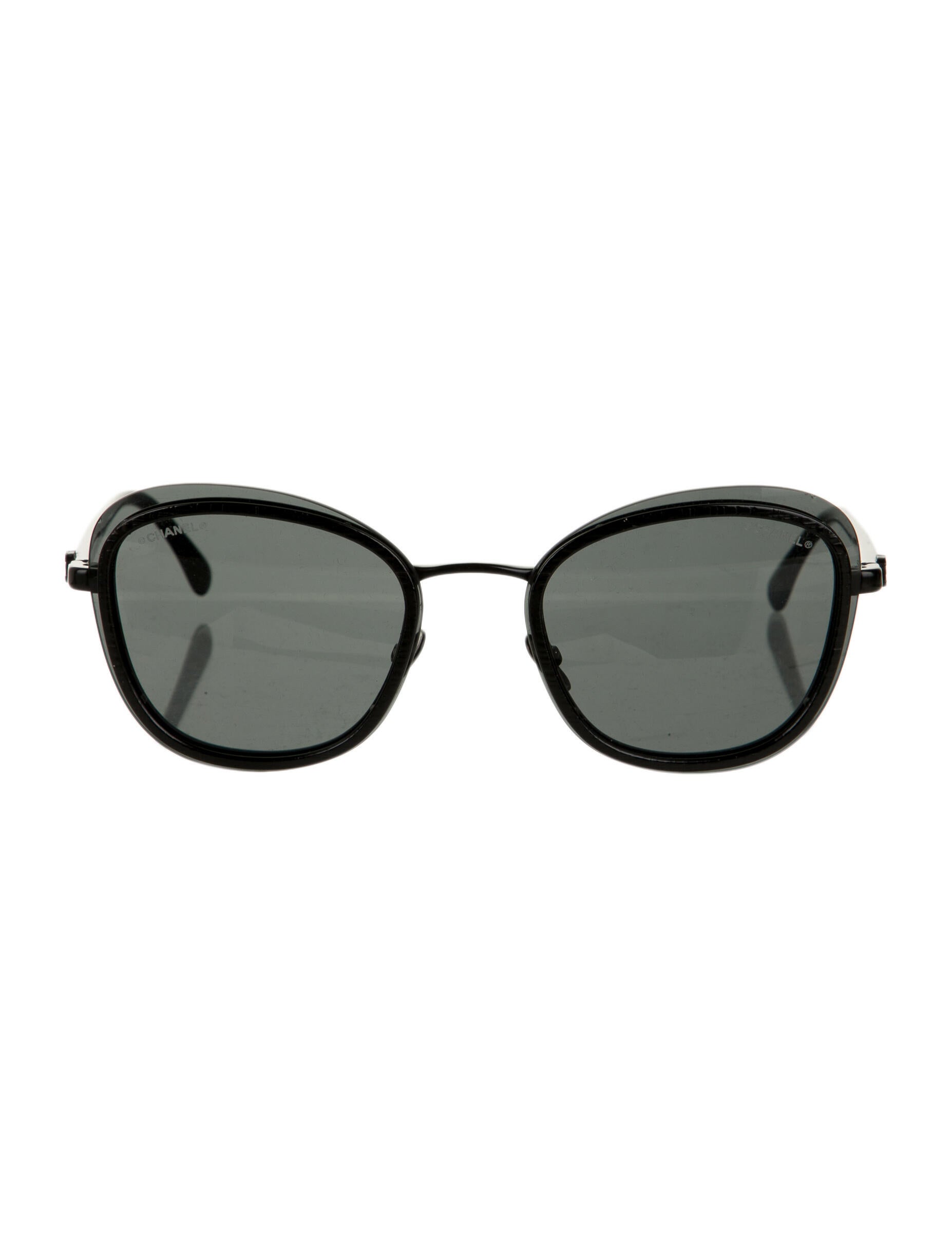 Chanel Interlocking CC Logo Square Sunglasses