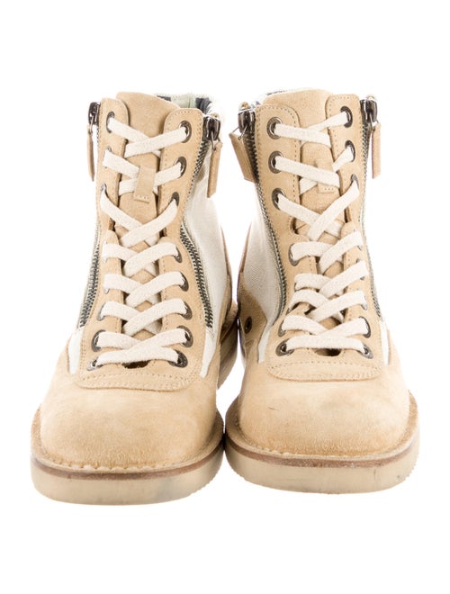 Chanel 2015 Interlocking CC Logo Combat Boots