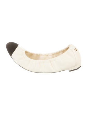 Chanel 2012 Interlocking CC Logo Ballet Flats