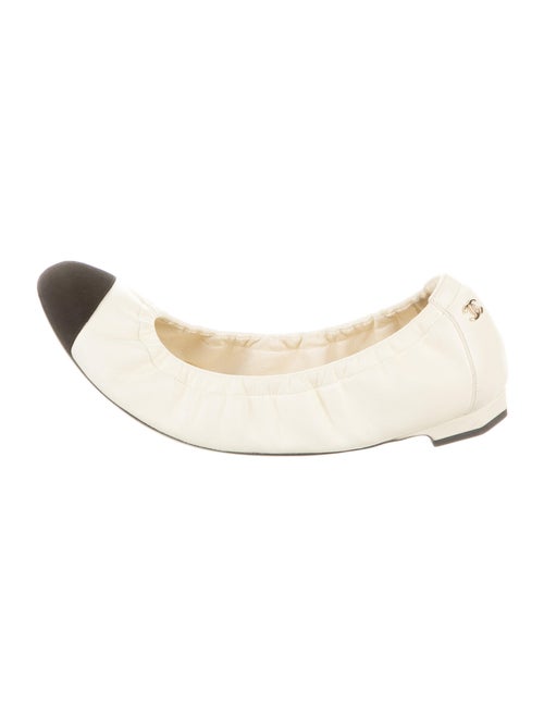 Chanel 2012 Interlocking CC Logo Ballet Flats