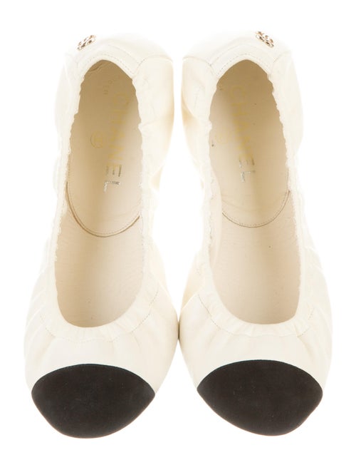 Chanel 2012 Interlocking CC Logo Ballet Flats