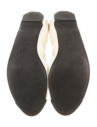 Chanel 2012 Interlocking CC Logo Ballet Flats
