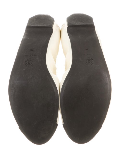 Chanel 2012 Interlocking CC Logo Ballet Flats