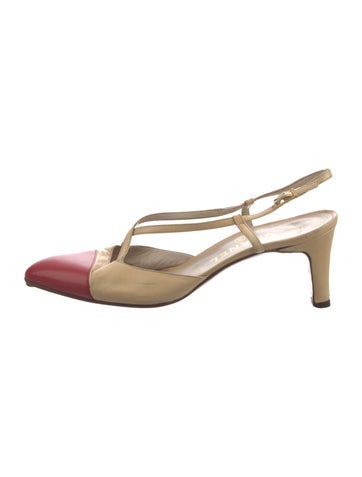 Chanel Pumps Vintage 1980's Slingback IT 38 | 8