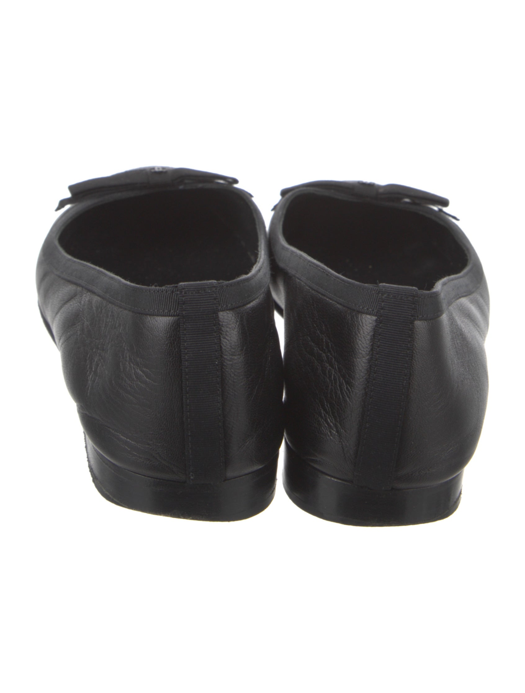 Chanel 2011 Interlocking CC Logo Ballet Flats