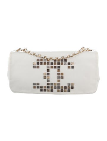 Chanel Shoulder Bags Mosaic Studs Accordion Flap Bag