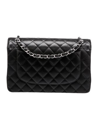 Chanel 2023 Jumbo Caviar Classic Double Flap Bag
