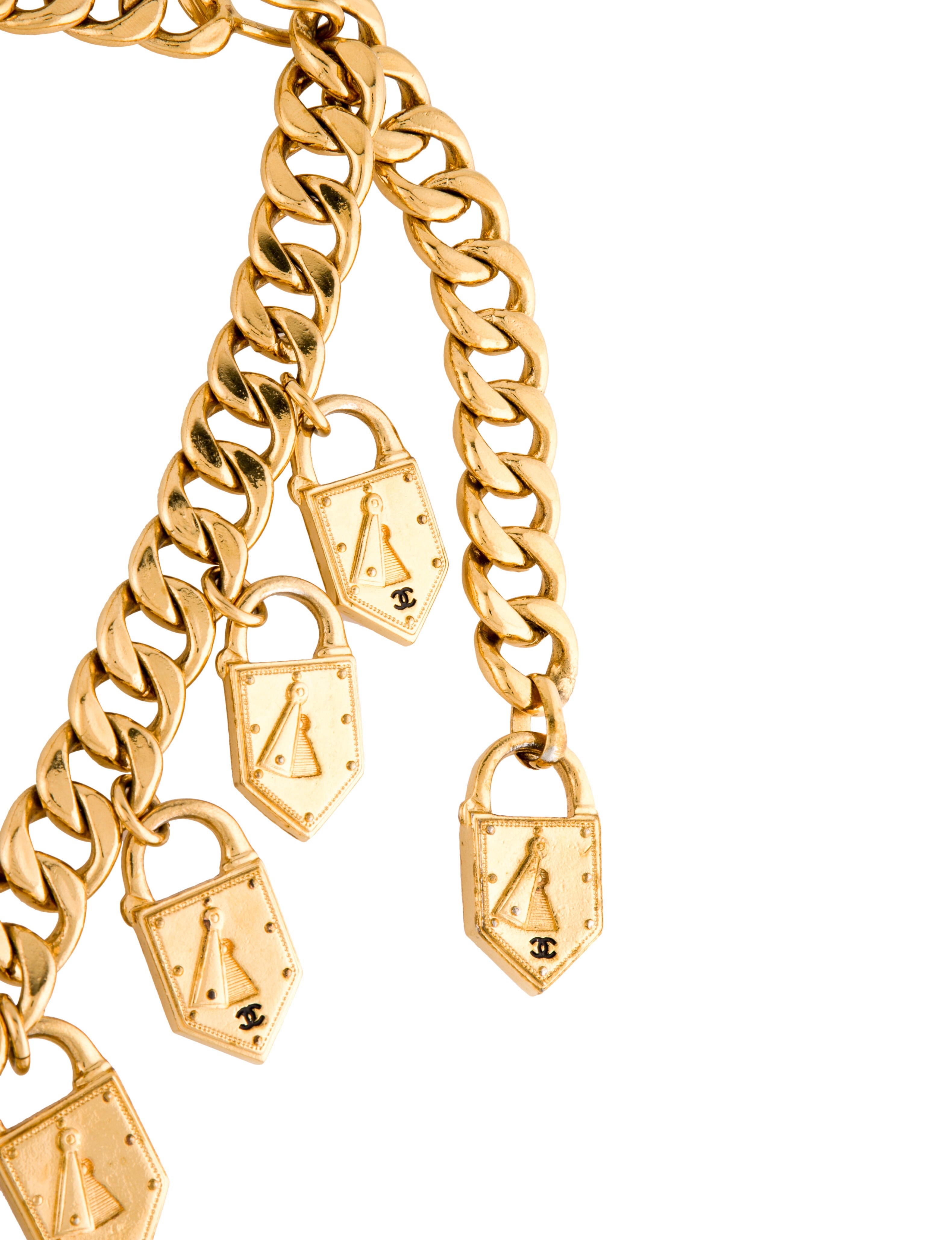 Chanel Vintage Interlocking CC Logo Waist Belt