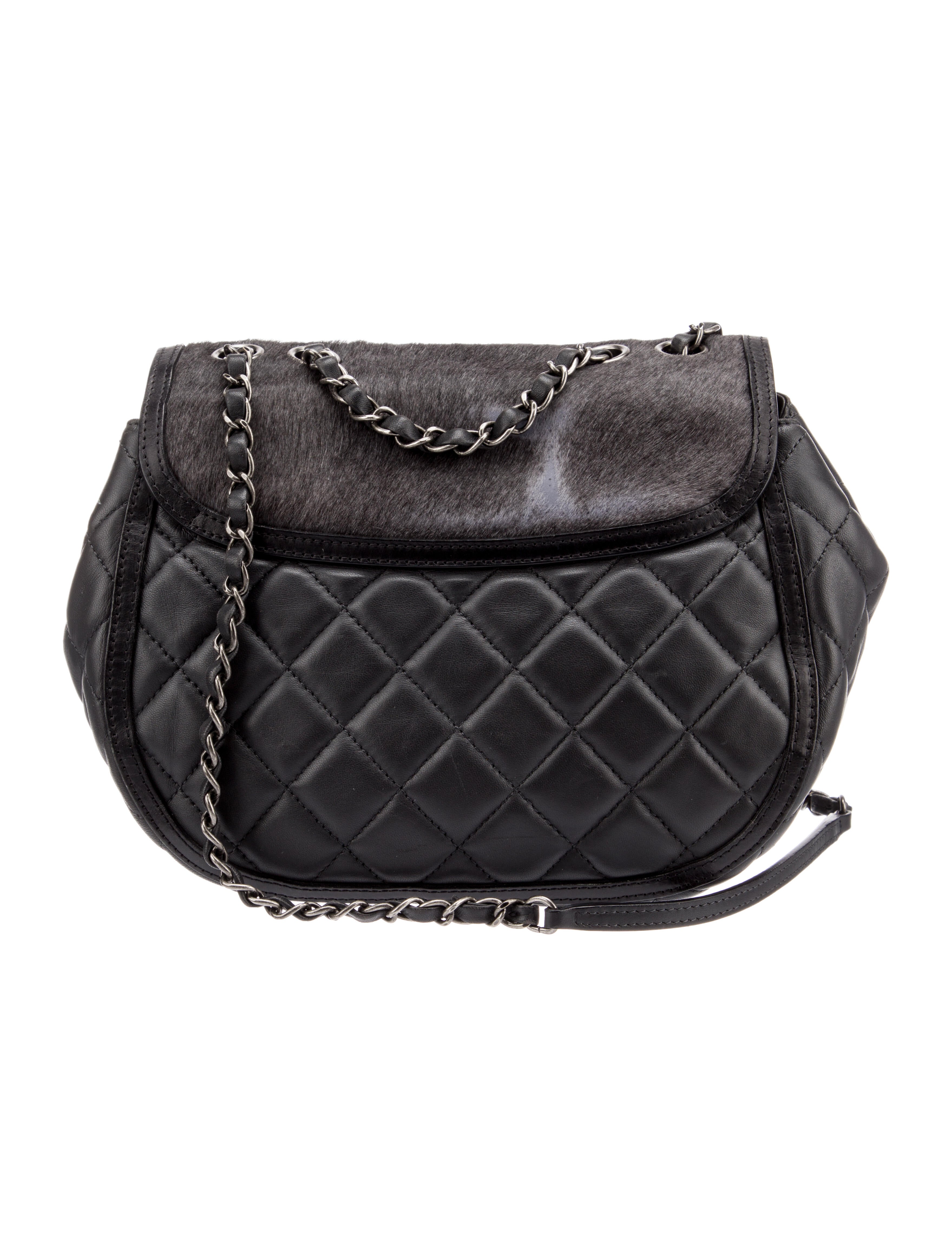 Chanel Paris-Salzburg Quilted Saddle Bag - Black Crossbody Bags