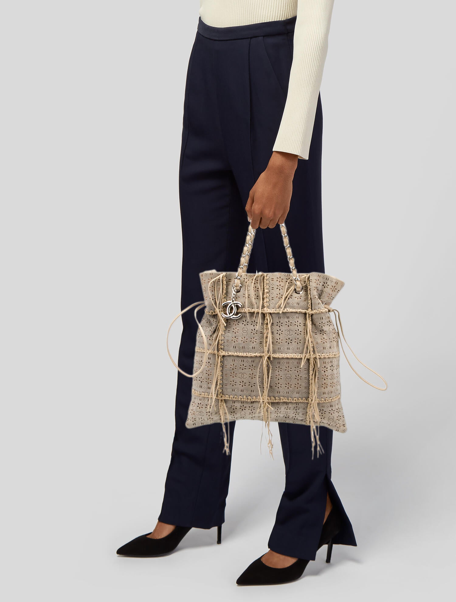 Chanel Saint-Tropez Fringe Tote - Neutrals Totes, Handbags