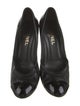 Chanel Interlocking CC Logo Patent Leather Pumps