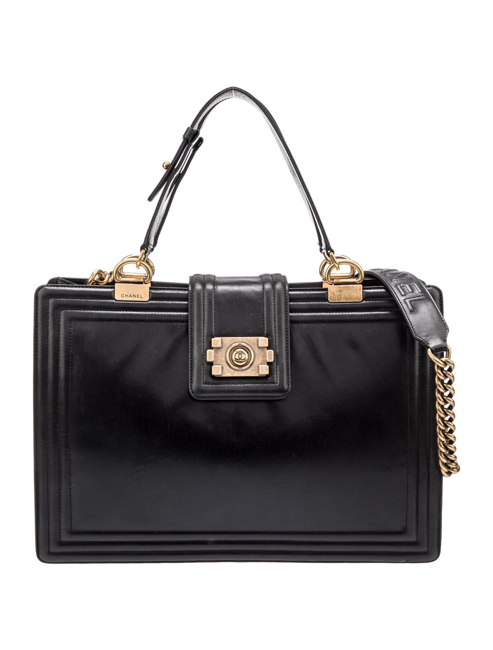 Chanel Glazed Calfskin Boy Tote Gem