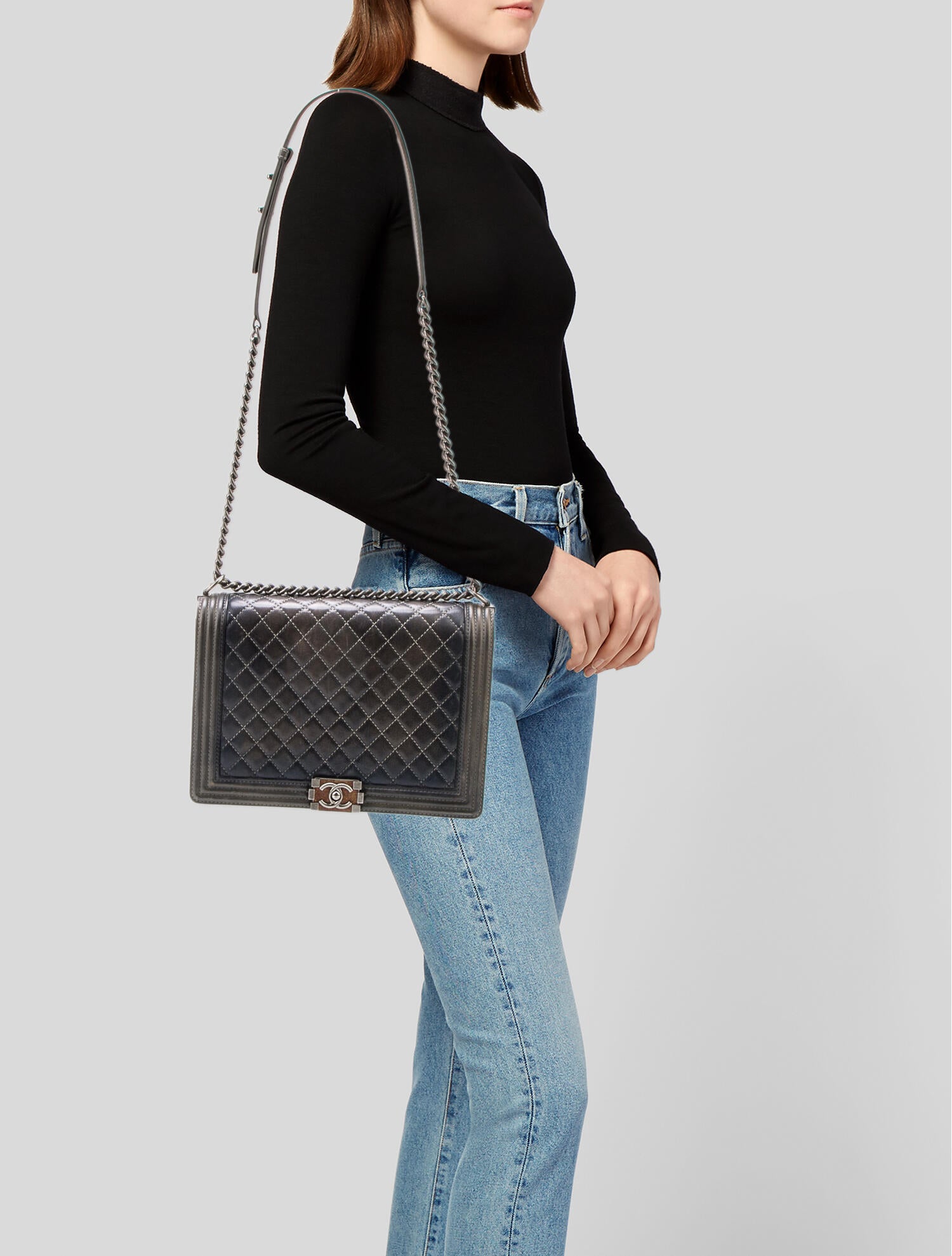 Chanel Large Boy Bag Brown Shoulder Bags, Handbags CHA999645 The