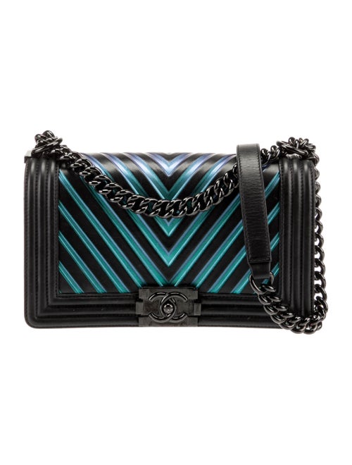 Chanel Iridescent Chevron Medium Boy Bag