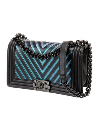 Chanel Iridescent Chevron Medium Boy Bag
