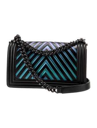 Chanel Iridescent Chevron Medium Boy Bag