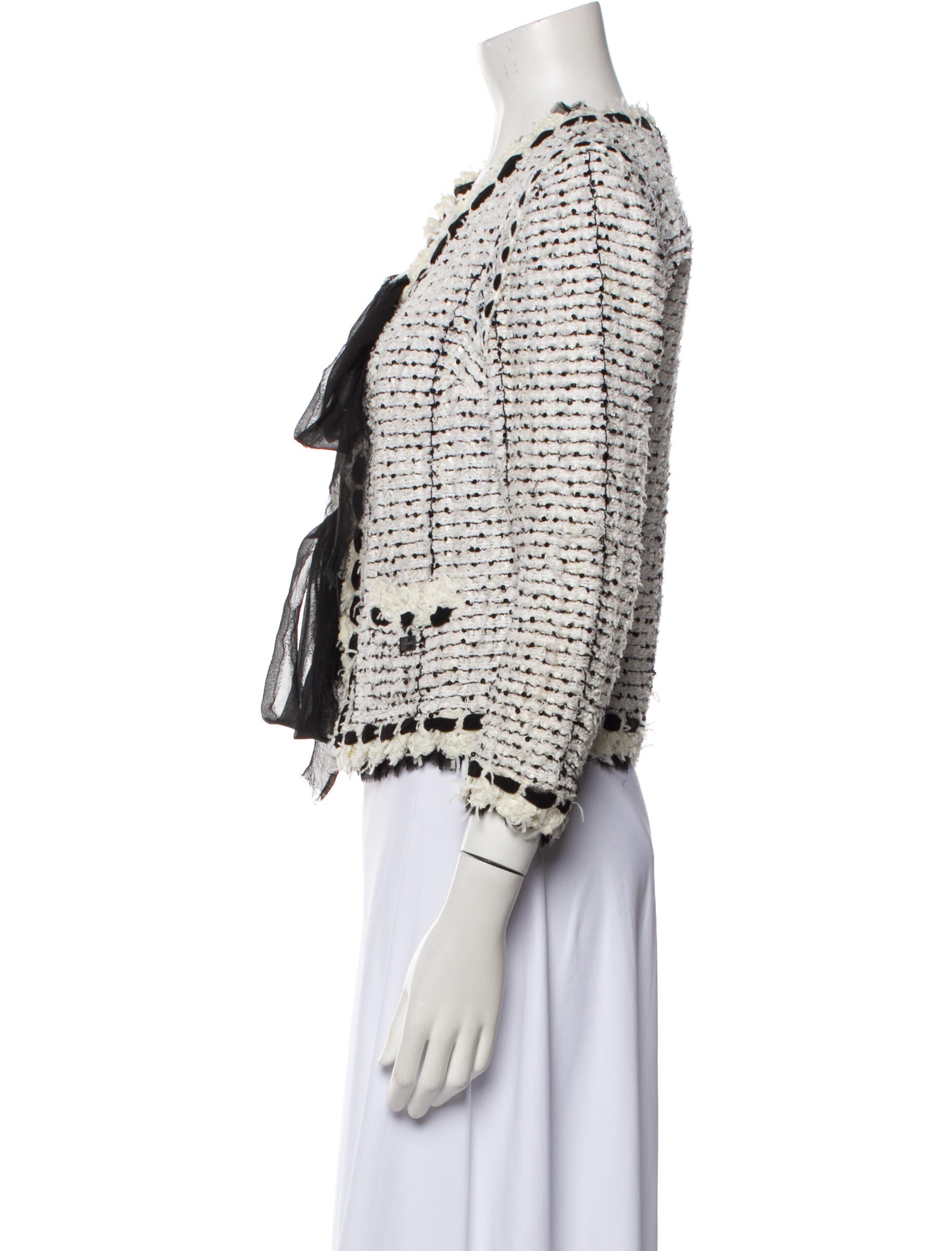 Chanel 2005 Tweed Pattern Evening Jacket