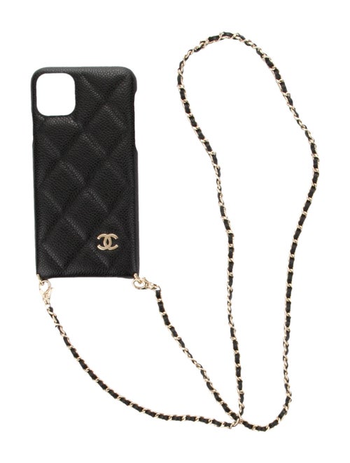 Chanel iPhone 11 Case w/ Chain