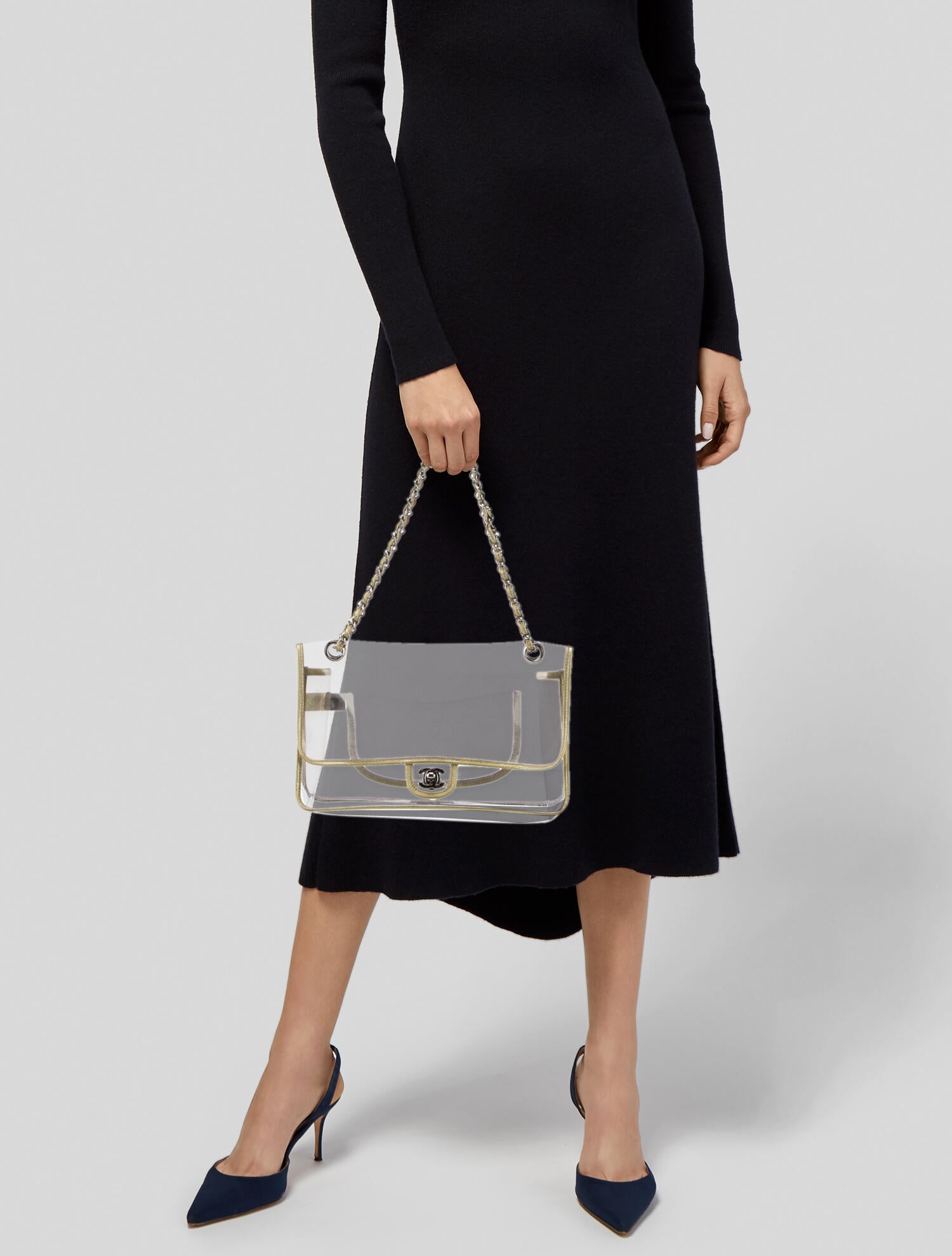 【透明タグありの新品未使用】CHANEL♡ショルダーバッグ Chanel PVC Naken Flap Bag - Clear Shoulder Bags, Handbags