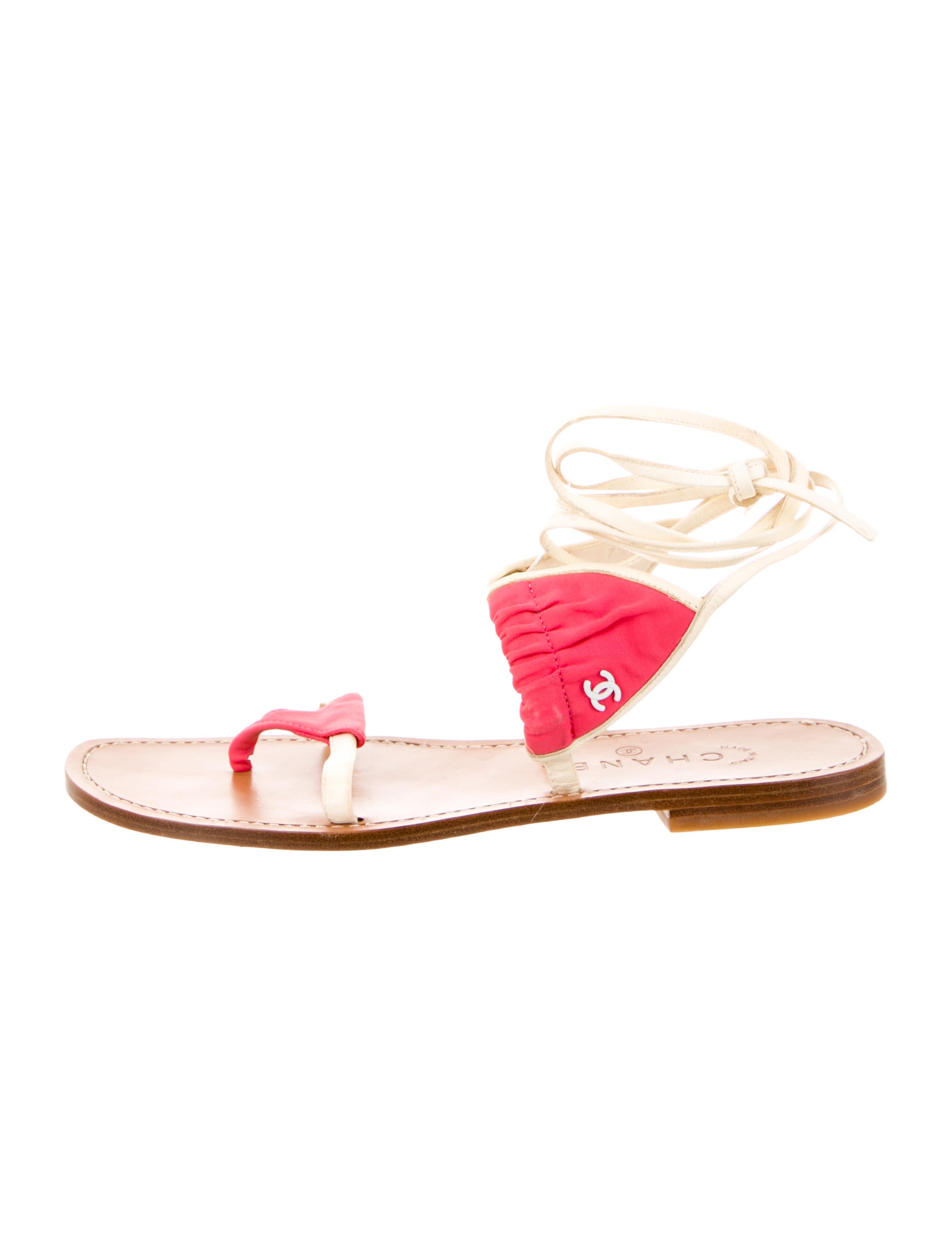 Chanel Bikini-Accented Sandals - Pink Sandals, Shoes - CHA95162