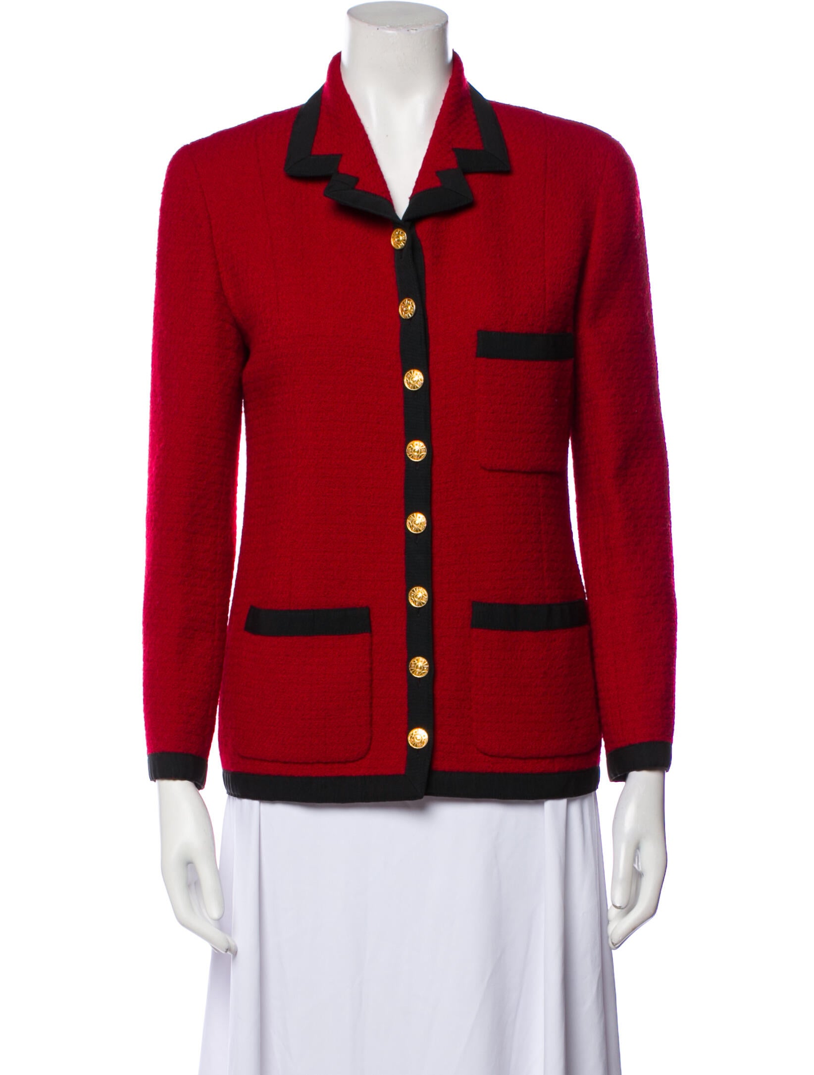 Chanel Vintage 1988 Blazer Black Jackets, Clothing CHA954107 The