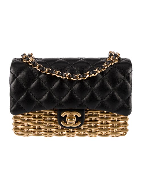 Chanel 2023 Small Woven Metal Flap Bag