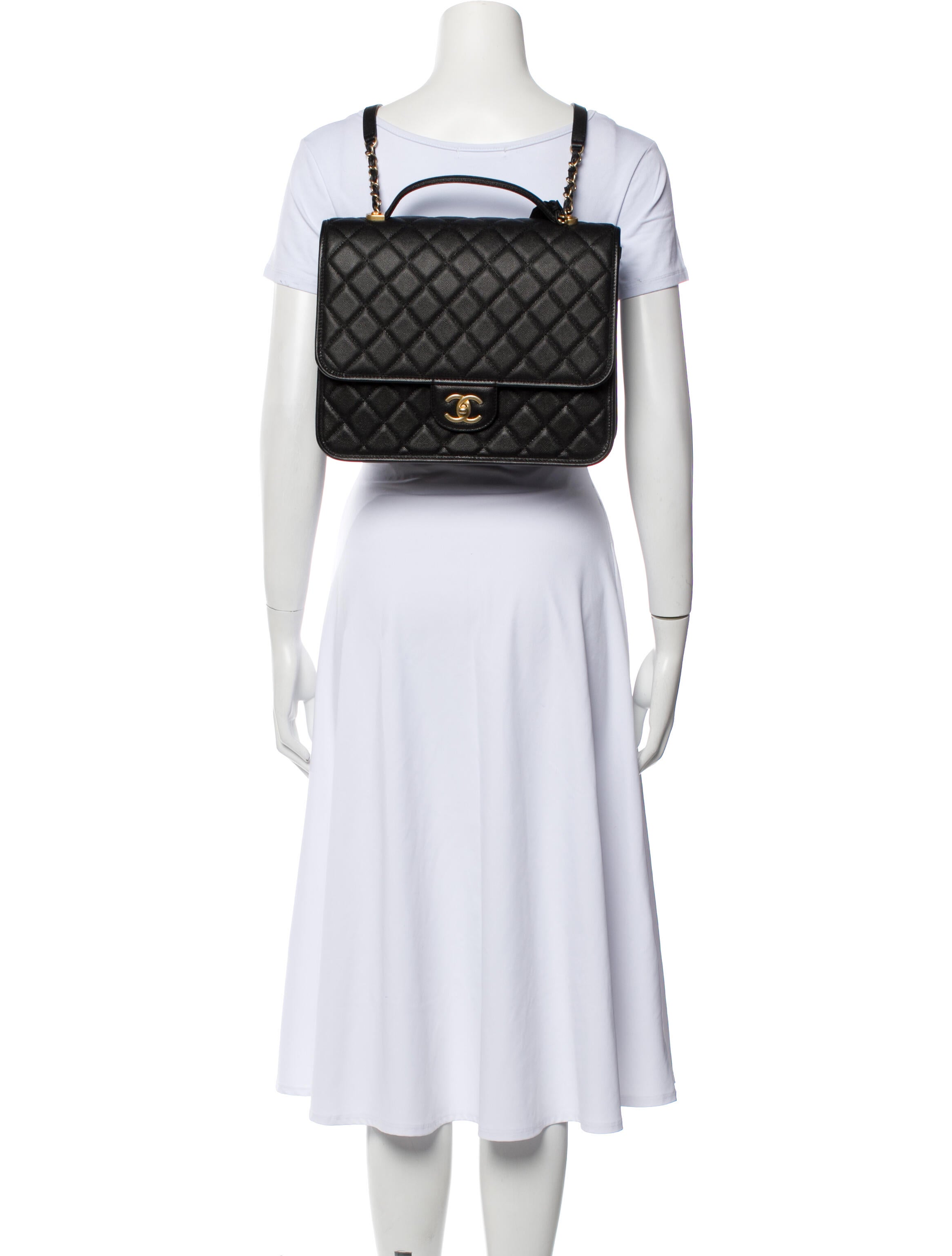 CHANEL ACADEMY バッグ Chanel 2022 Large School Memory Backpack w/Tags - Black Backpacks