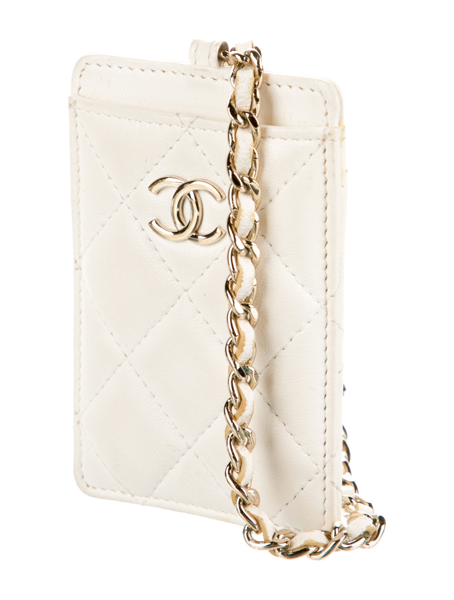 Chanel 2021 My Lady Card Holder On Chain Wallet - White Wallets ...