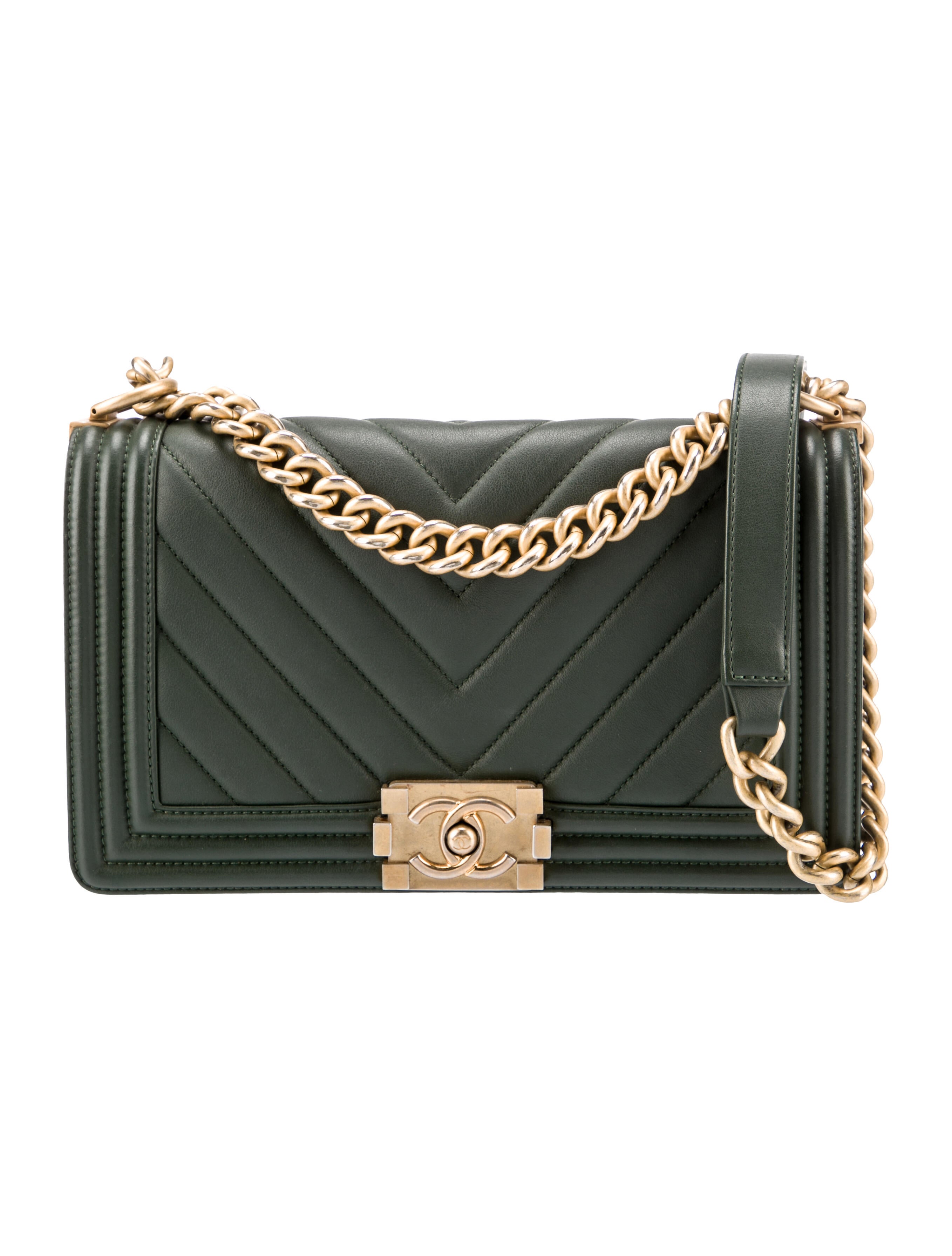 Chanel Medium Chevron Boy Bag Black Shoulder Bags, Handbags