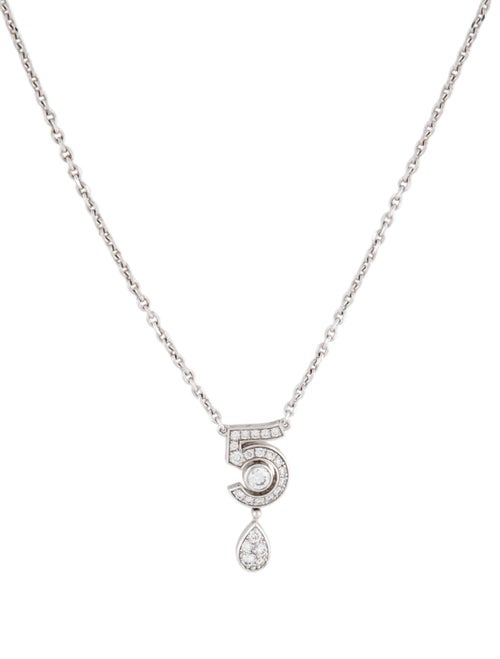 Chanel 18K Diamond Eternal N°5 Pendant Necklace
