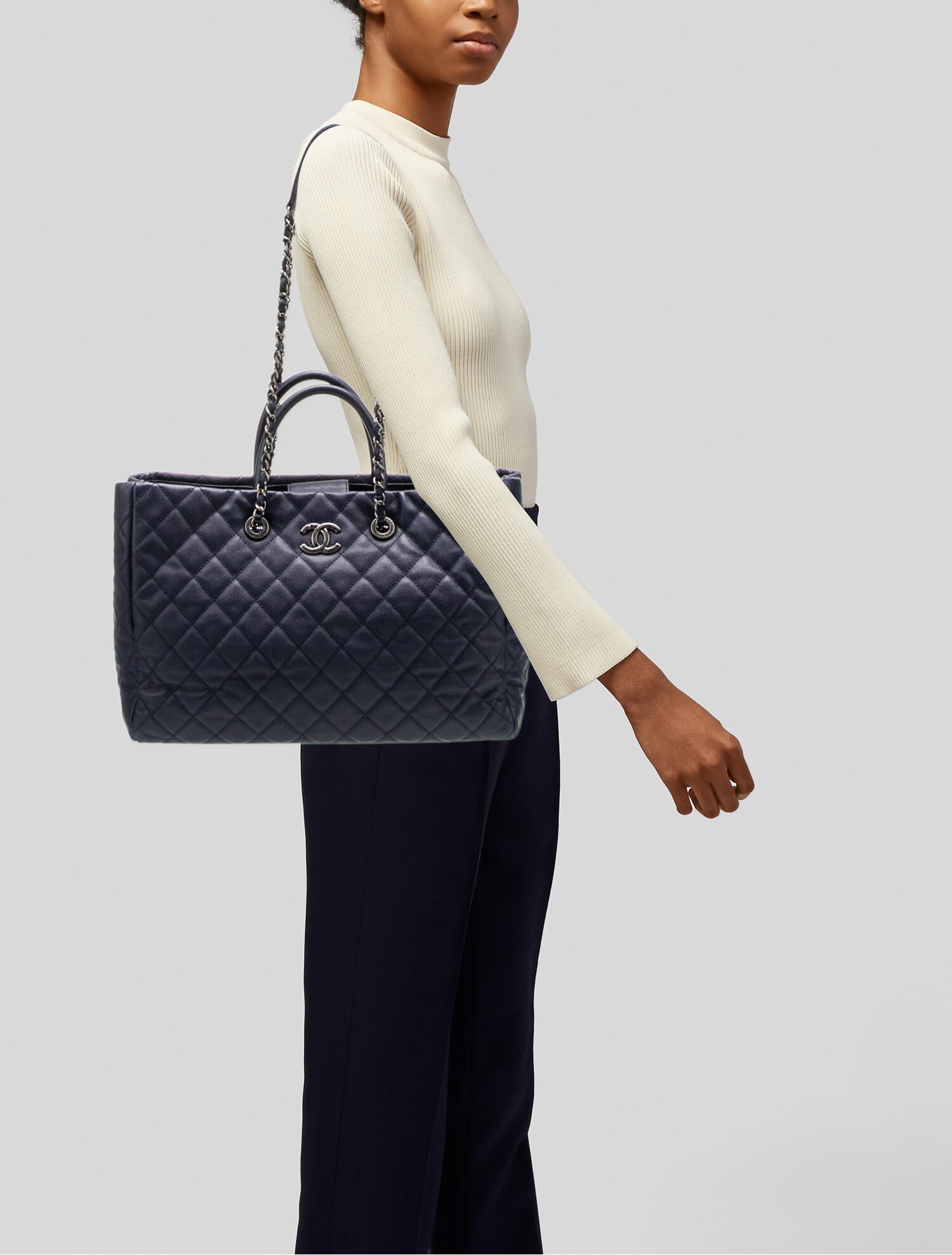 Chanel Grand Shopping Tote Black Totes, Handbags CHA988872 The