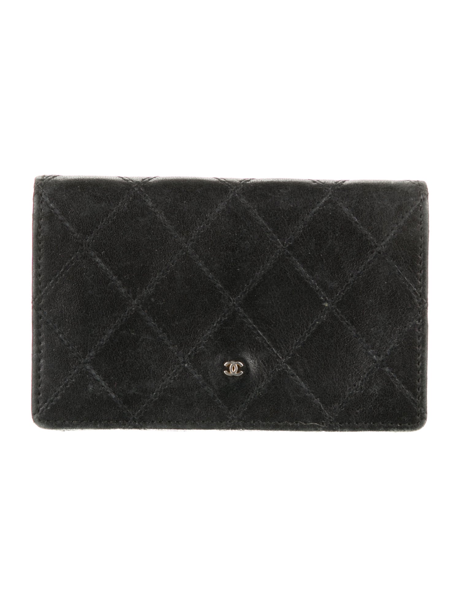 Chanel Leather Compact Wallet Black Wallets, Accessories CHA977285
