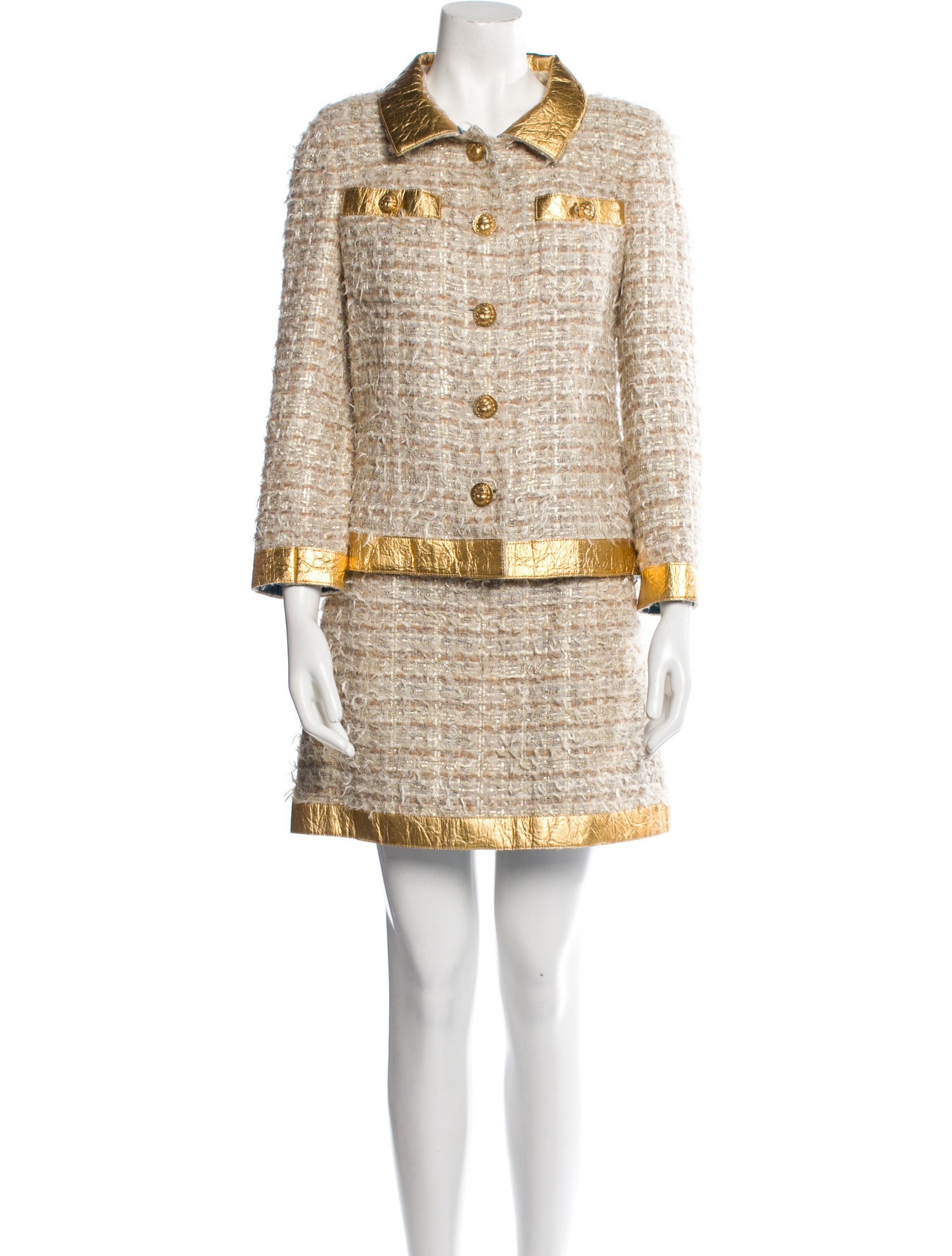 Chanel 2019 Tweed Pattern Skirt Suit