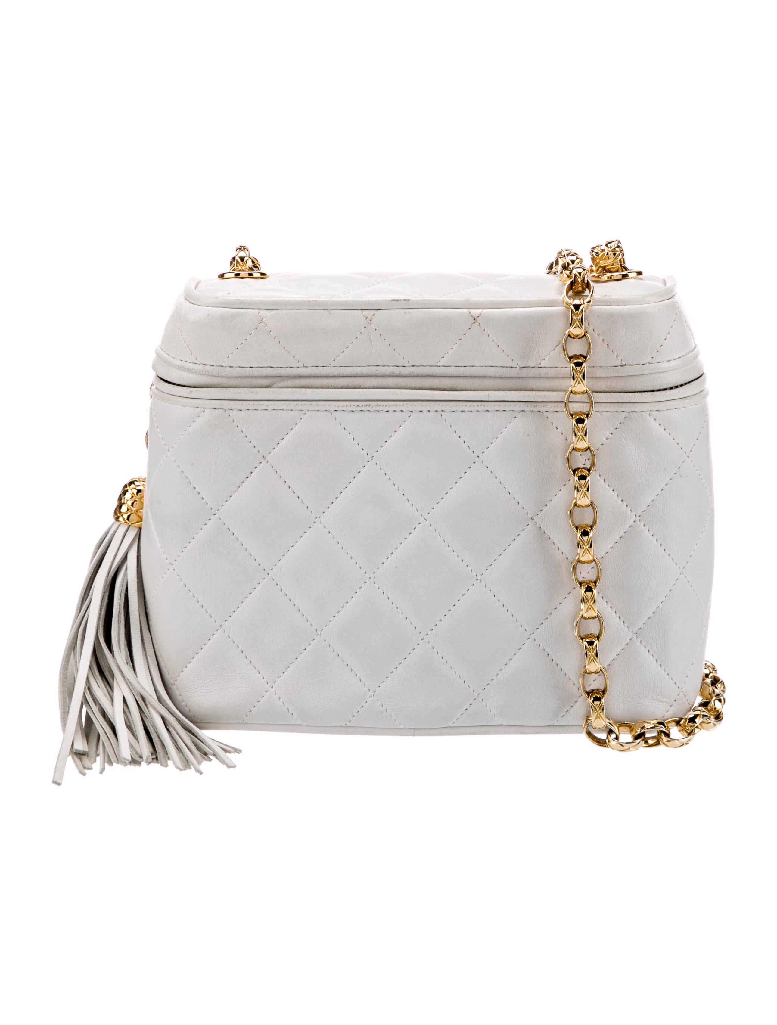 Chanel Tassel Bijoux Chain Bag White Crossbody Bags, Handbags