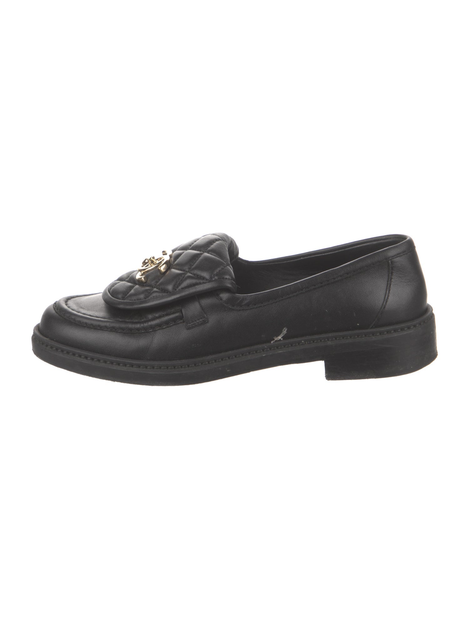 Chanel 2022 Interlocking CC Logo Loafers