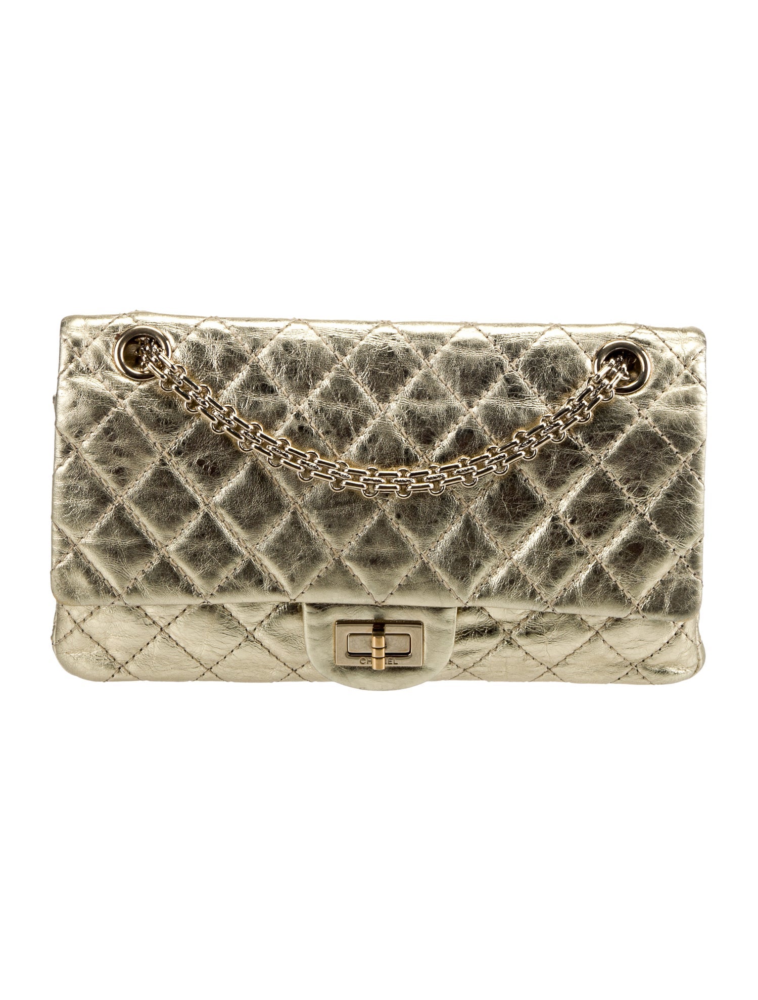 Chanel Metallic Reissue 225 Double Flap Bag