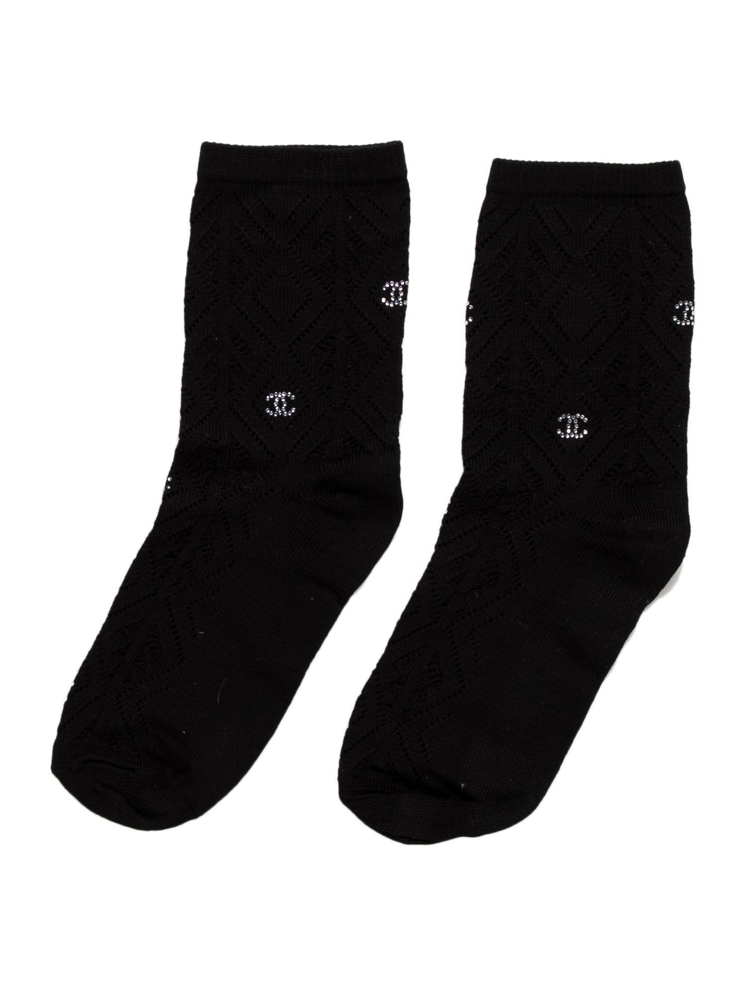 Chanel 2023 CC Socks w/ Tags - Black Hosiery, Accessories