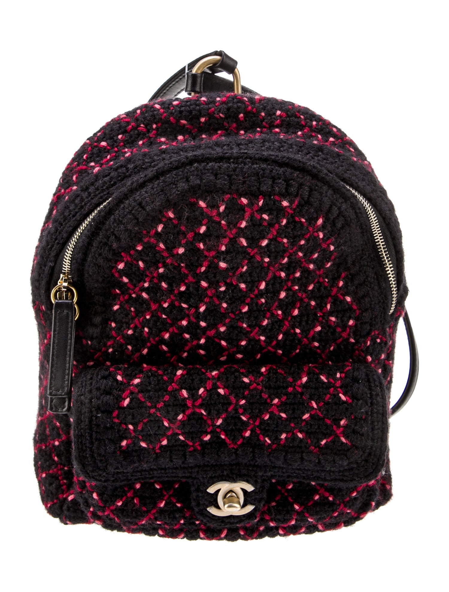 Chanel Mini Tweed Backpack Red Backpacks, Handbags CHA990078 The